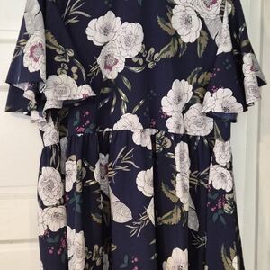 Floral Navy Tunic